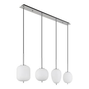 Hanglamp Blacky type F melkglas/ijzer - 4 lichtbronnen