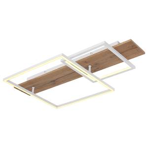 Plafonnier LED Vanni - Type B Plexiglas / Aluminium - 1 ampoule - Blanc