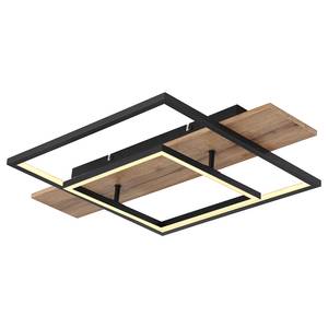 Lampada da soffitto a LED Vanni A Vetro acrilico / Alluminio - 1 punto luce - Nero