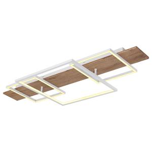 Plafonnier LED Vanni - Type C Plexiglas / Aluminium - 1 ampoule - Blanc