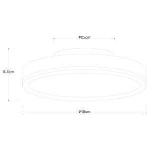 LED-plafondlamp Doro type L acrylglas/ijzer - 1 lichtbron