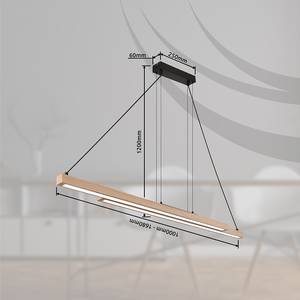 LED-hanglamp Aiwa type B acrylglas/ijzer - 1 lichtbron