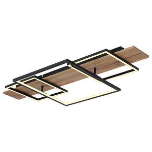 Plafonnier LED Vanni - Type C Plexiglas / Aluminium - 1 ampoule - Noir