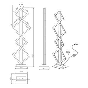 Lampadaire LED Dustin Plexiglas / Fer - 1 ampoule