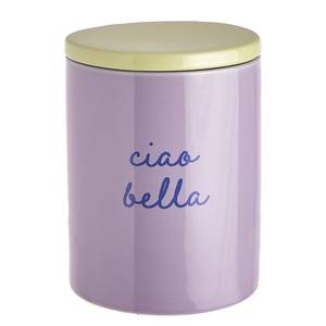 Aufbewahrungsdose VACANZA Ciao Bella Steinzeug / Silikon - Pastelllila