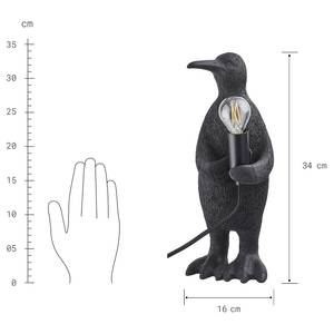 Tischleuchte RINALDO Pinguin Polyresin / Eisen - 1-flammig - Höhe: 34 cm