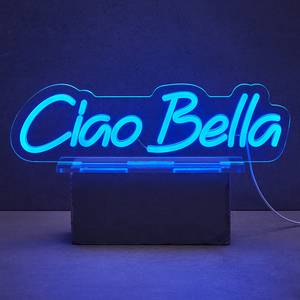 Lampada a LED NEON VIBES Ciao Bella Acrilico - Azzurro