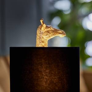 Tischleuchte RAFFA Giraffe Polyresin / Polyester - 1-flammig - Gold