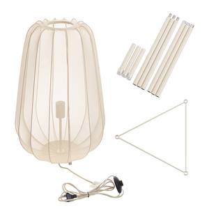 Lampadaire AMAL Fer / Polyester - 1 ampoule - Beige