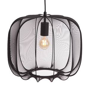 Lampada a sospensione AMAL Ferro / Poliestere - 1 punto luce - Nero - Diametro: 40 cm