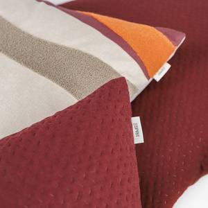 Federa per cuscino Harp Structure Poliestere - Rosso scuro - 60 x 60 cm