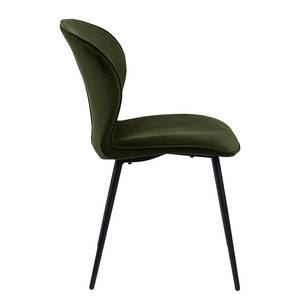 Gestoffeerde stoel Koriella set van 2 Groen - Metaal - Textiel - 43 x 82 x 59 cm