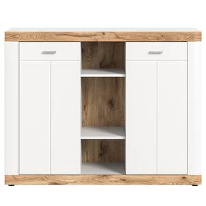 Sideboard Basselia Weiß / Eiche Dekor