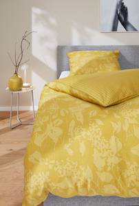 Copripiumino e federa Blossom Cotone - Giallo - 155 x 220 cm + cuscino 80 x 80 cm