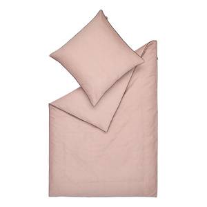 Satijnen beddengoed Ease katoen - Oud roze - 135x200cm + kussen 80x80cm