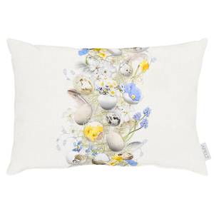 Coussin 6810 Polyester / Coton - Blanc laine - 33 x 45 cm