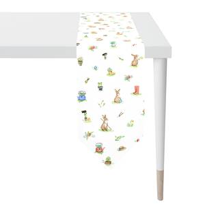 Tischband 6812 Polyester / Baumwolle - Weiß - 25 x 175 cm