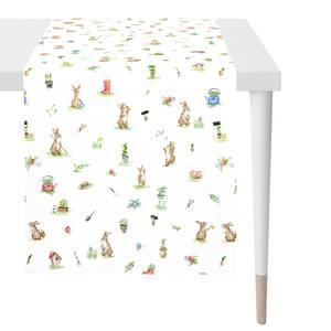 Chemin de table 6812 Polyester / Coton - Blanc - 42 x 140 cm