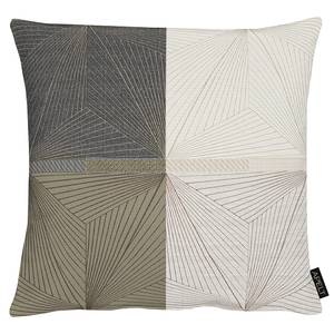 Kussensloop Tobia polyester/viscose - 46 x 46 cm - Beige/bruin