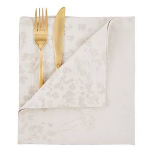 Serviette NOSTALGIA Baumwolle / Leinen - Beige