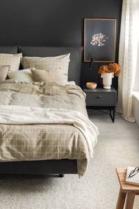 Parure de lit en flanelle de coton Just Coton - Sable - 200 x 200 cm + 2 oreillers 80 x 80 cm