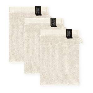 Guanti da bagno Sense Cotone - Bianco crema - Set da 3 - Color bianco crema - Set da 3