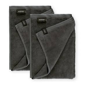 Serviette de douche Sense Coton - Anthracite - Lot de 2