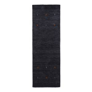 Tapis de couloir Gabbeh Uni Noir - 75 x 200 cm