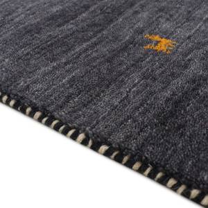 Tapis de couloir Gabbeh Uni Noir - 75 x 200 cm