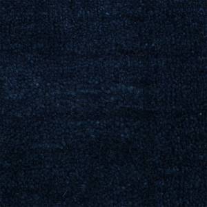 Tappeto rotondo Gabbeh Uni lana - Blu - 150 x 150 cm