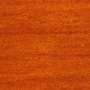 Wollteppich Gabbeh Uni Wolle - Orange - 120 x 170 cm