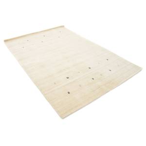 Tapis en laine Gabbeh Uni Blanc - 120 x 170 cm