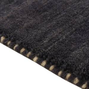 Tapis en laine Gabbeh Uni carré Noir - 200 x 200 cm