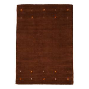 Tapis en laine Gabbeh Uni Marron - 140 x 200 cm