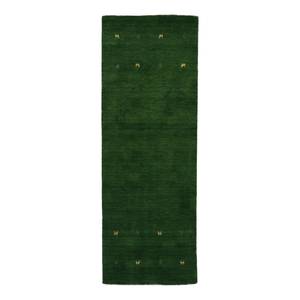 Tapis de couloir Gabbeh Uni Vert - 80 x 450 cm