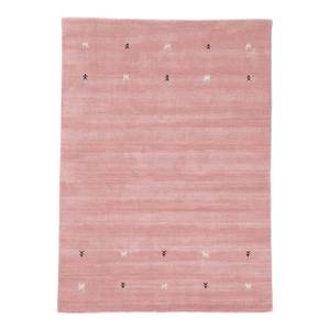 Wollen vloerkleed Gabbeh Uni wol - Roze - 200 x 290 cm