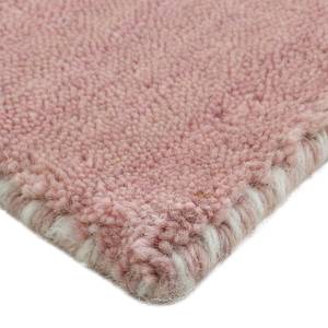 Wollteppich Gabbeh Uni Wolle - Pink - 200 x 290 cm