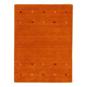 Wollteppich Gabbeh Uni Wolle - Orange - 60 x 90 cm