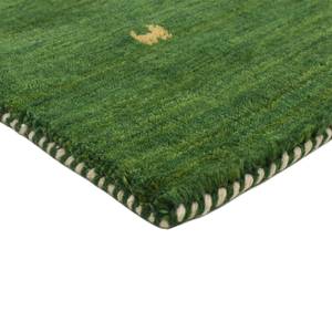 Tapis en laine Gabbeh Uni Vert - 60 x 90 cm