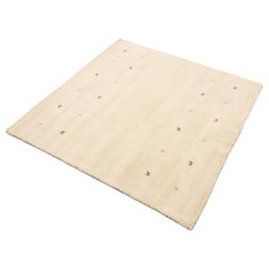 Tapis en laine Gabbeh Uni carré Blanc - 60 x 60 cm