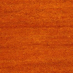 Wollteppich Gabbeh Uni Quardratisch Wolle - Orange - 60 x 60 cm