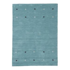 Tapis en laine Gabbeh Uni Turquoise - 60 x 90 cm