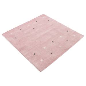 Tapis en laine Gabbeh Uni carré Rose foncé - 150 x 150 cm