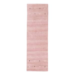 Tapis de couloir Gabbeh Uni Rose foncé - 80 x 600 cm