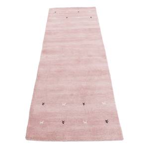 Tapis de couloir Gabbeh Uni Rose foncé - 80 x 600 cm