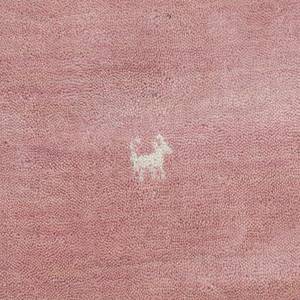 Tapis de couloir Gabbeh Uni Rose foncé - 80 x 600 cm