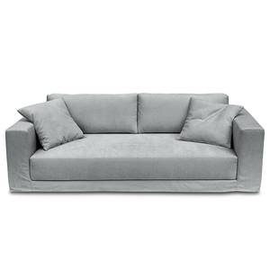 3-Sitzer Sofa Grety mit Wechselbezug Webstoff Stormy: Hellgrau