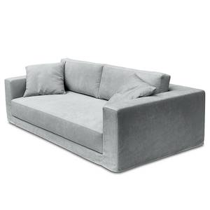 3-Sitzer Sofa Grety mit Wechselbezug Webstoff Stormy: Hellgrau