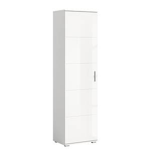 Kompaktgarderobe Bhanduri - 165 cm Hochglanz Weiß / Matt Weiß