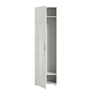 Kompaktgarderobe Bhanduri - 165 cm Hochglanz Weiß / Matt Weiß